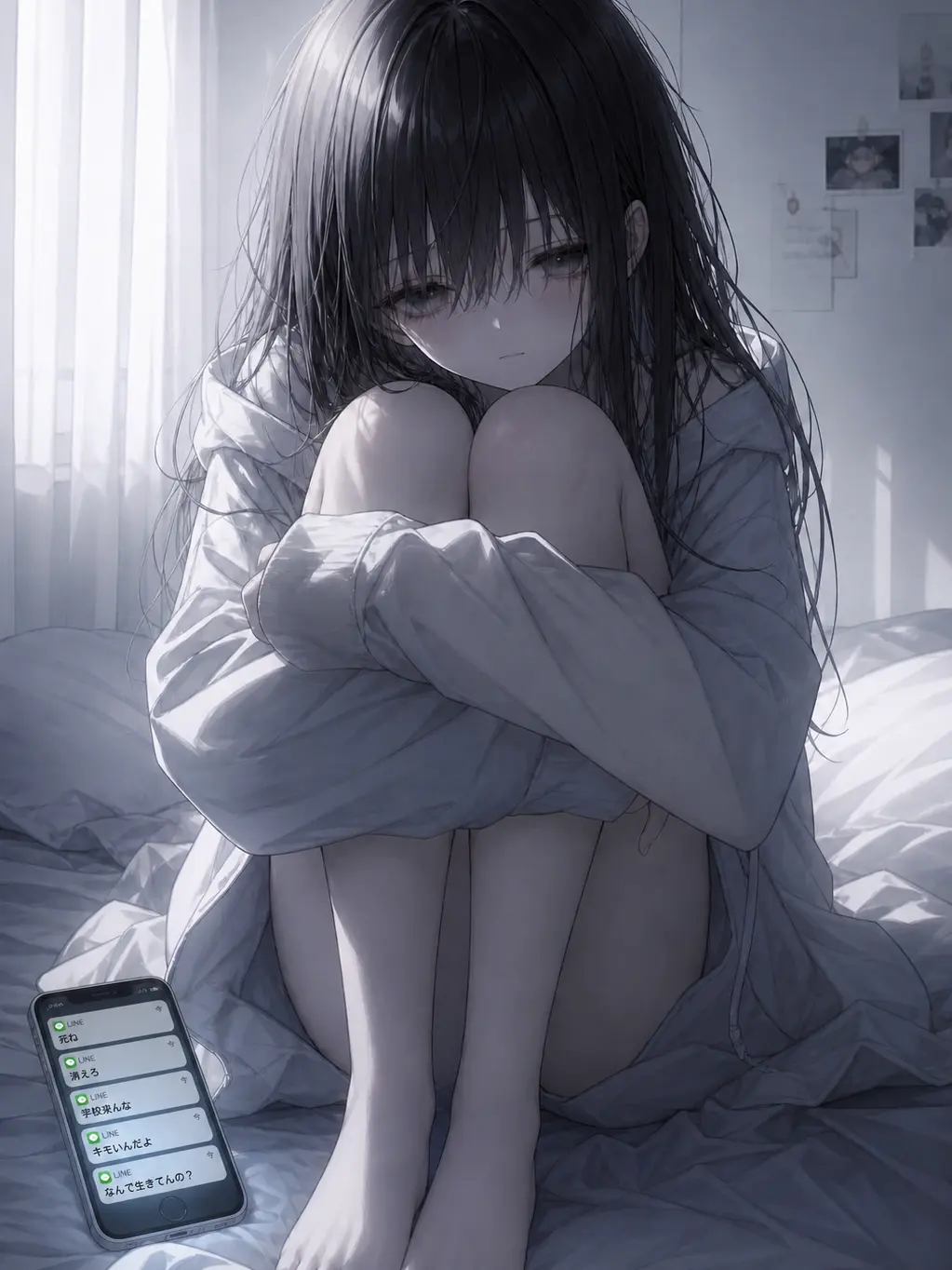 LoudKagu7309의 誹謗中傷を浴び引きこもりになった少女