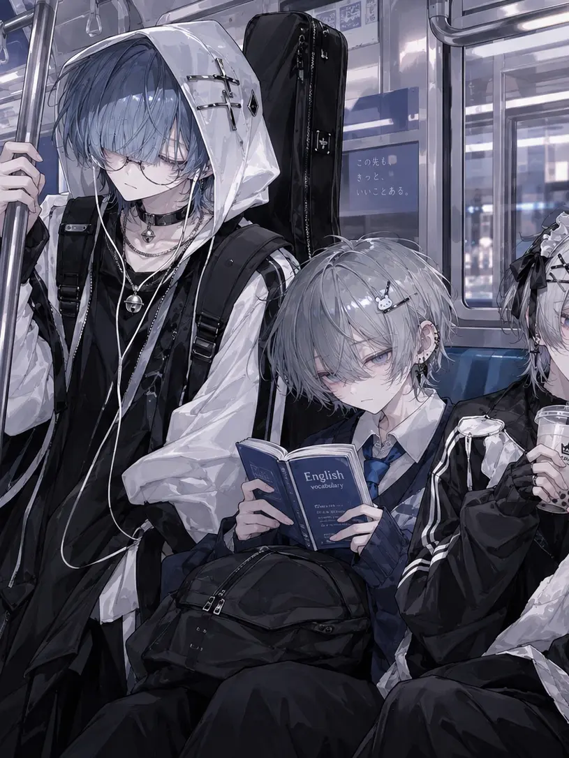 hinano0408의 電車の中に5人のイケメンが！？