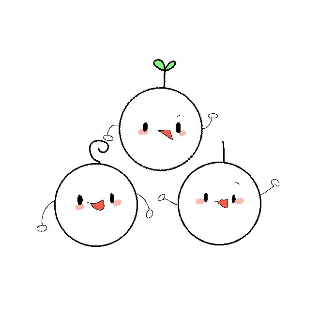 GreedyTune9093의 새싹이, 꼬불이, 쭉쭉이 삼남매