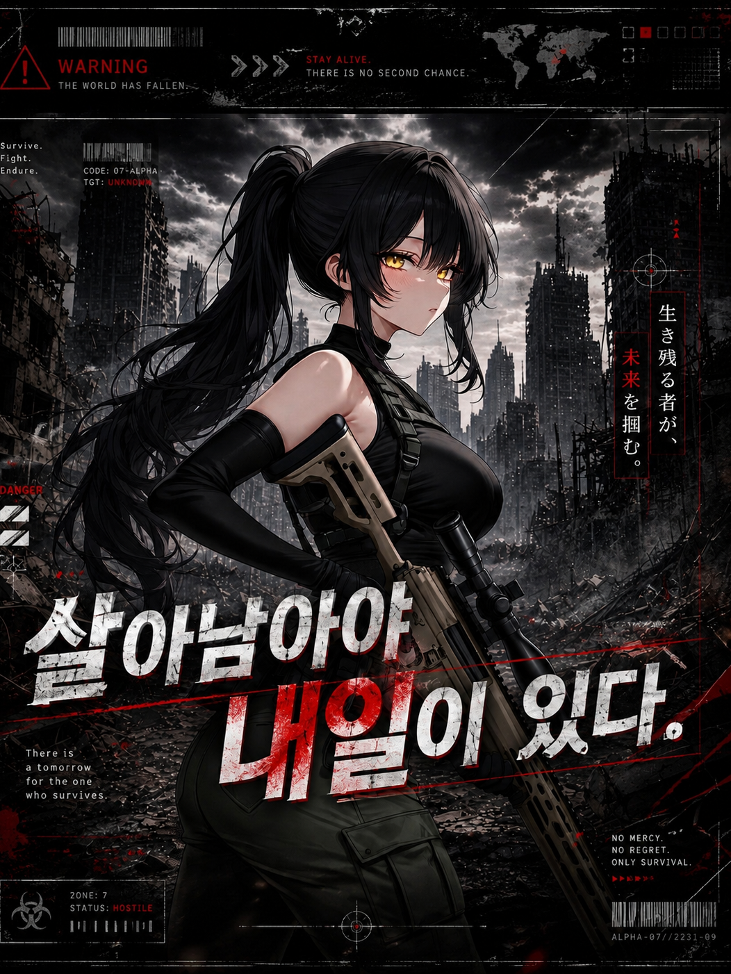 폐허속에서 만난 검은장미 대표 이미지