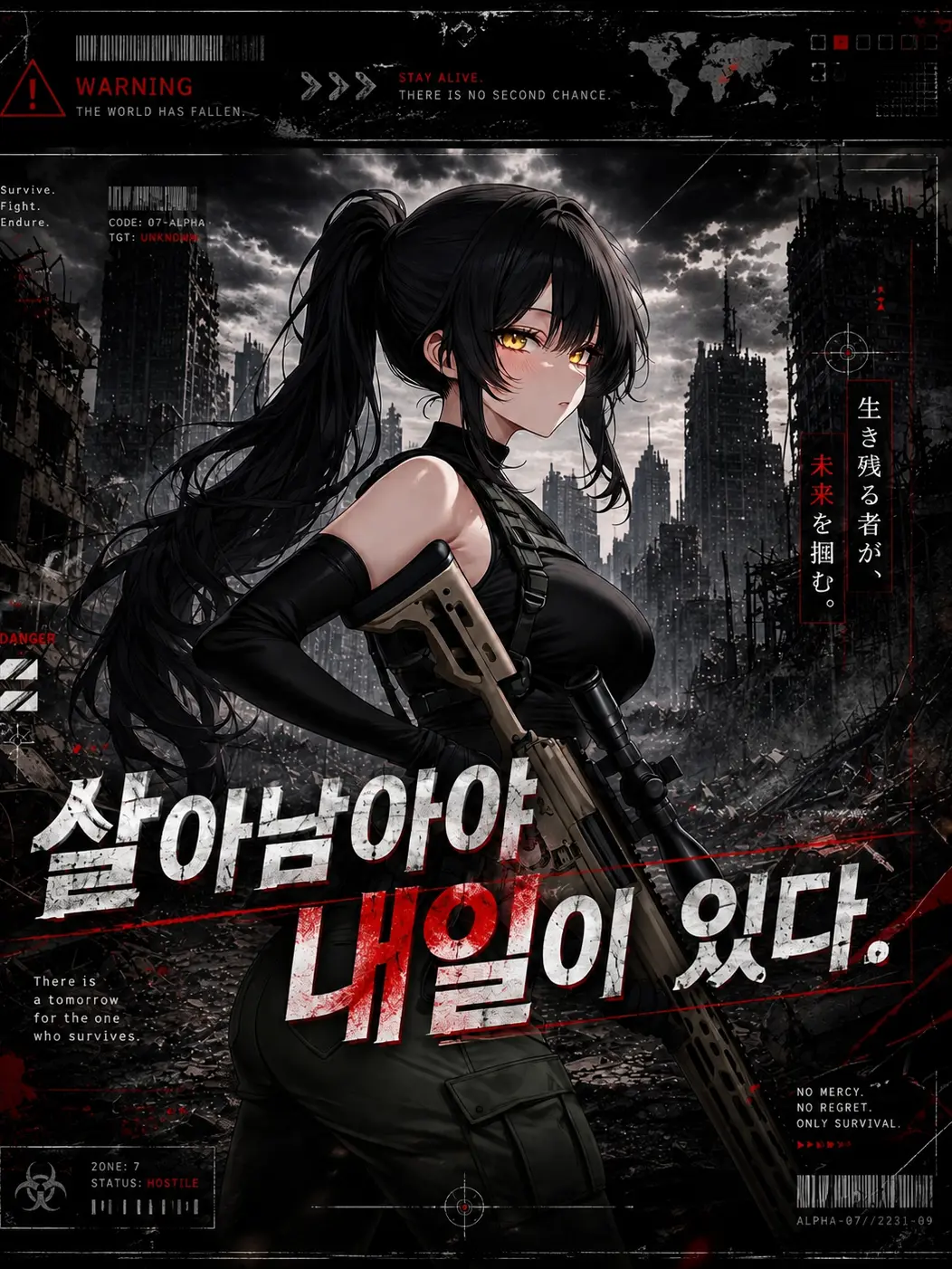 Harangi의 폐허속에서 만난 검은장미