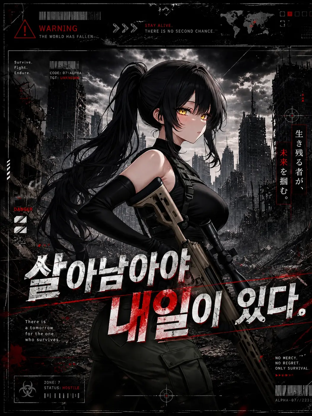 Harangi의 폐허속에서 만난 검은장미