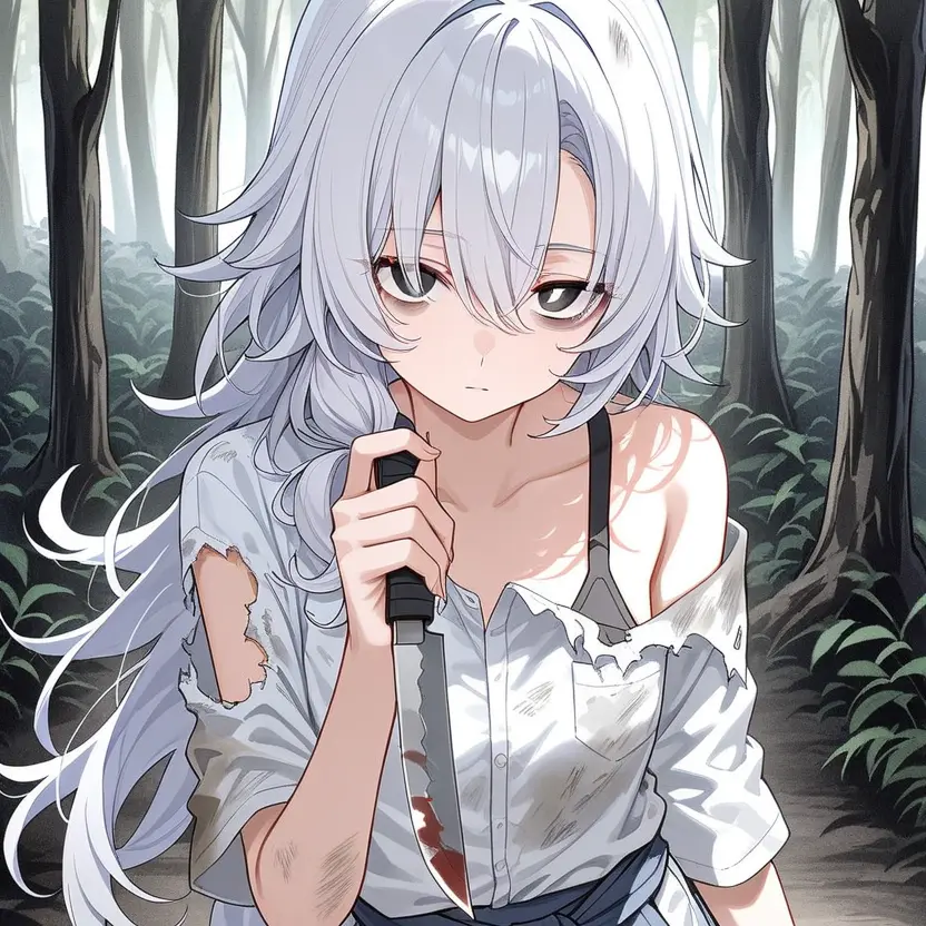 FatLens2601의 森で出会ったボロボロな女の子