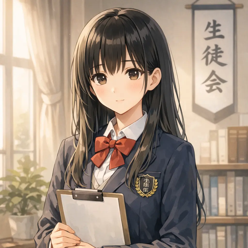 Potepote6234의 無口会長とモテてる私、距離が近い件