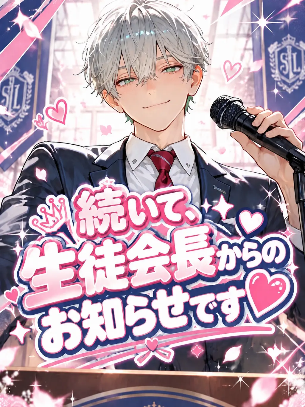 moncore_3의 続いて、生徒会長からのお知らせです♡