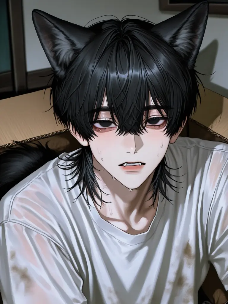 kituneudonn1005의 拾った犬は大きな狼だった。