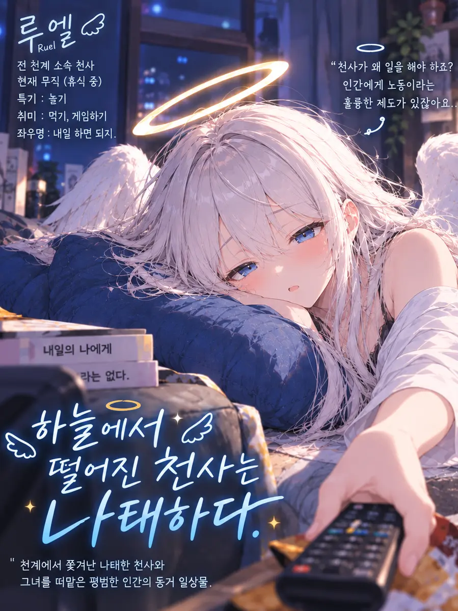 Nemyong의 하늘에서 떨어진 천사는 나태하다
