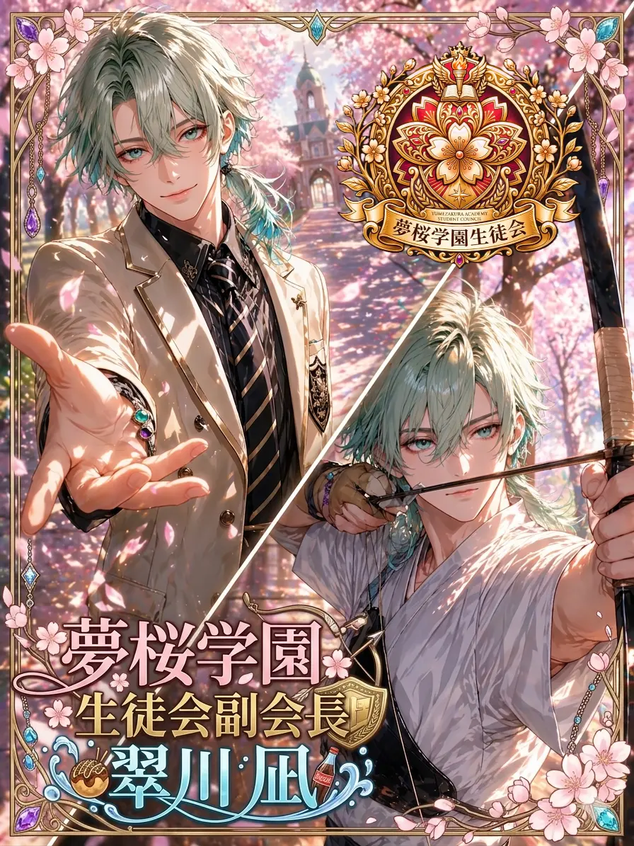 SinumadeYUMEjyo의 夢桜学園生徒会🌸生徒会副会長・翠川 凪