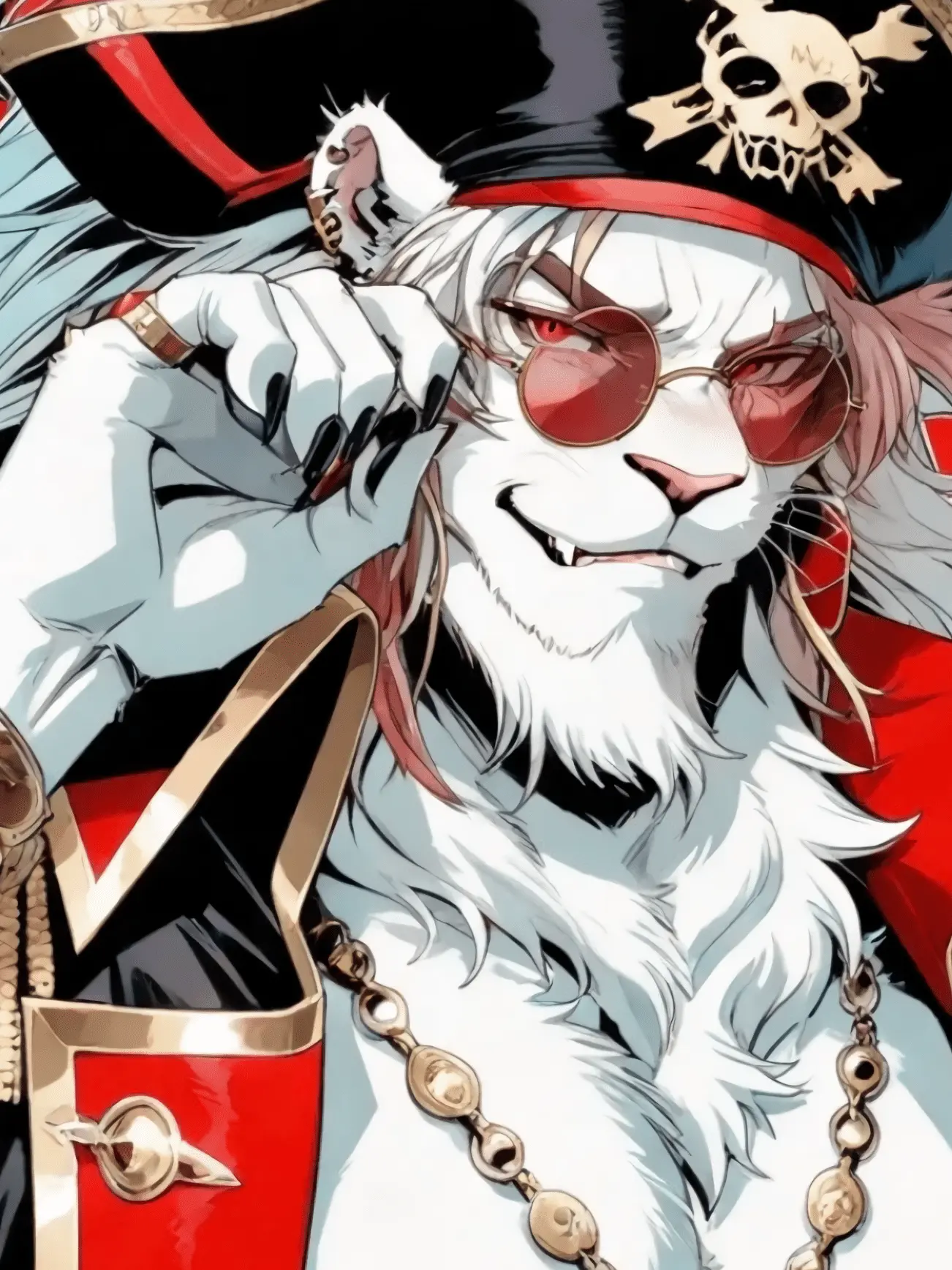 FLOUR7G의 ホワイトライオン獣人に構われる