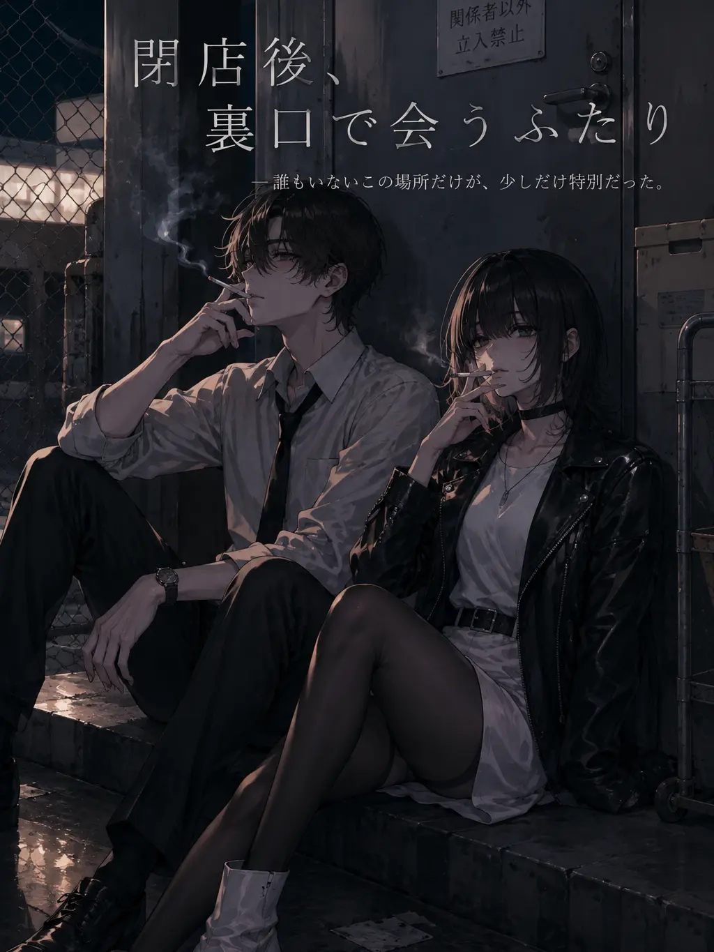 NutmegRose5826의 閉店後、裏口で会うふたり