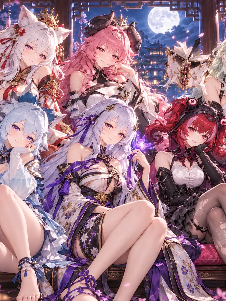 CloudyLeaf1830의 귀여운 미소녀 6명과 함께 지내기