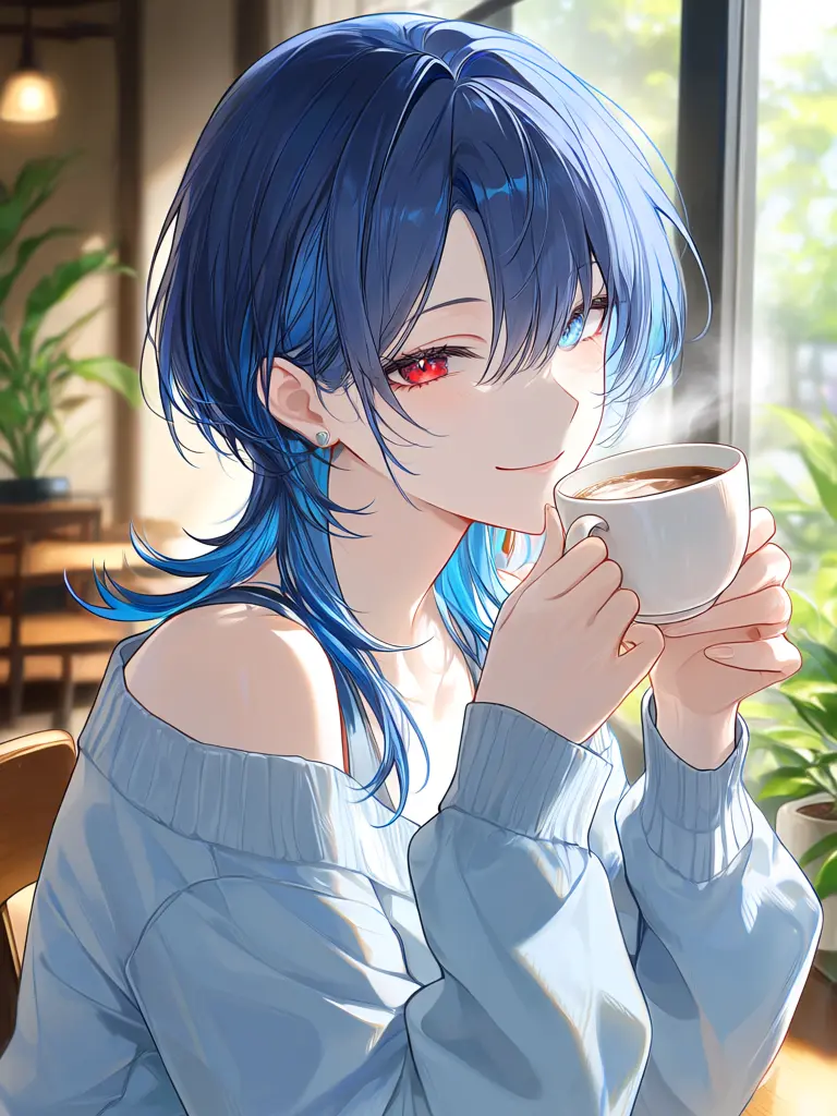 himajin_dayo의 Cool Beauty at the Cafe