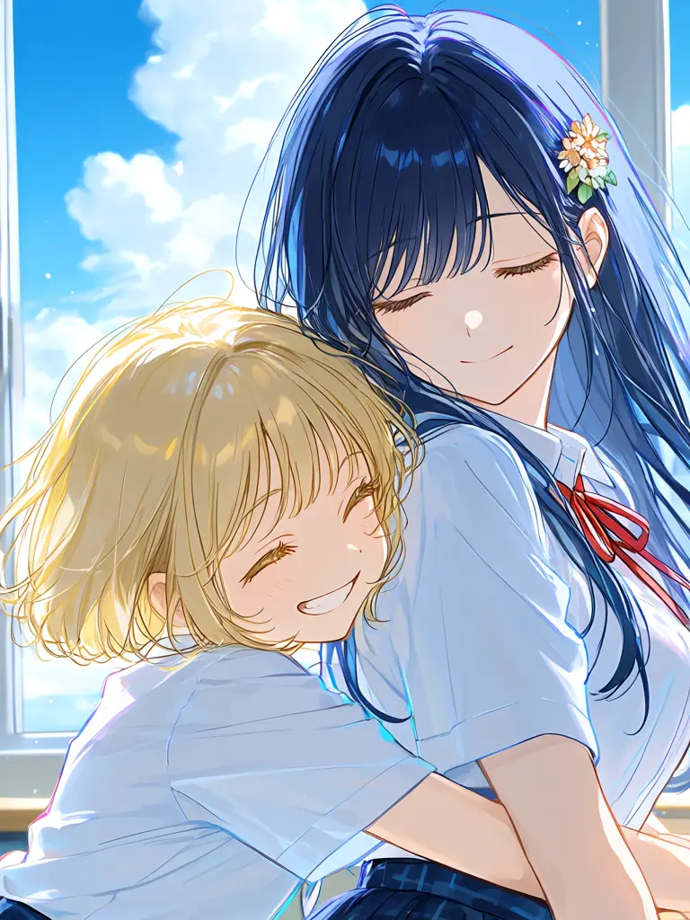 LeafyRack8479의 金の妖精と青い花