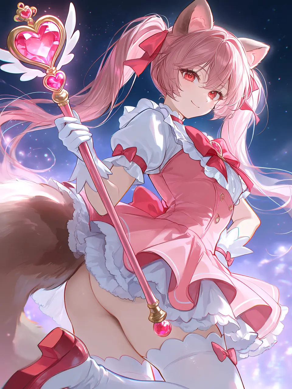 FloralShout1207의 スカンク娘が正義の魔法少女に大変身!
