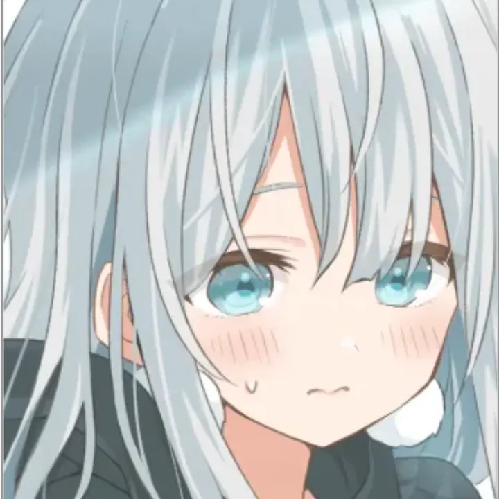 DecentRobe6134의 パーカーの女の子（銀髪）