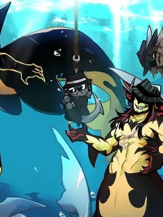 Ink-D-Red의 인어AU 집착