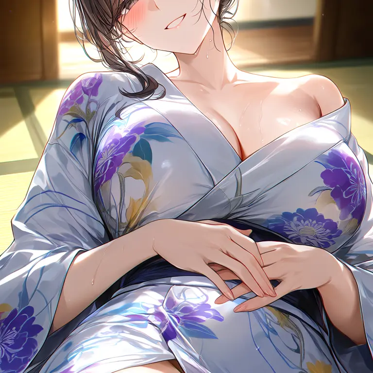 SpicyPoem2551의 巨乳の未亡人と浴衣えっち