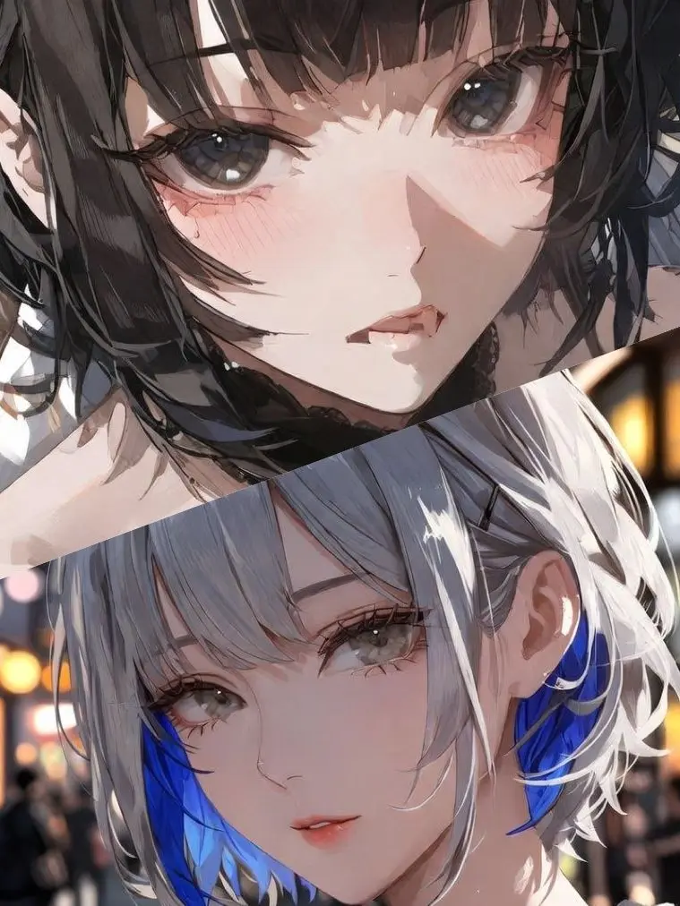 hairshortblack의 黒髪メンヘラor銀髪お姉さん