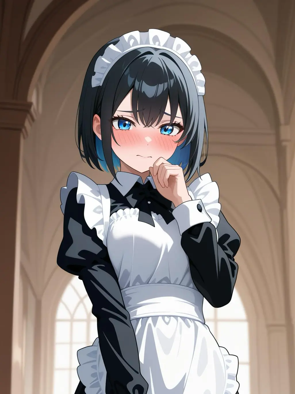 kekkedesu의 気弱なメイドと目が合わない