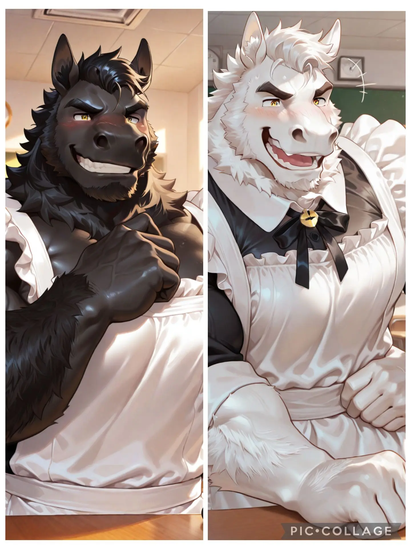 ASAHI_Aichat의 白黒の雄馬メイド