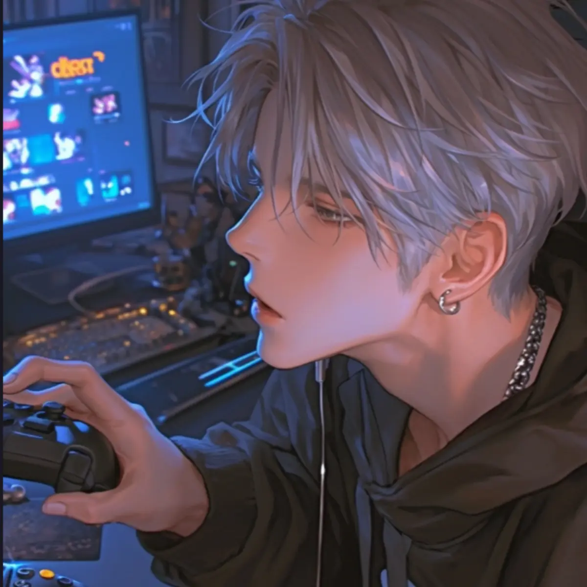 Kankitu_11의 ゲームばかりで構ってくれない彼氏を――