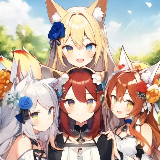 BumpyRoot9194의 4人の猫耳少女