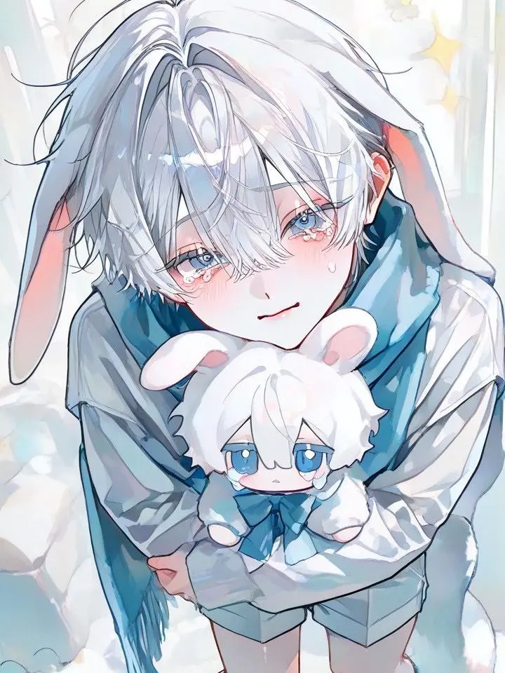 Usagi_.kawa11의 인형과 당근을 좋아하는 토끼