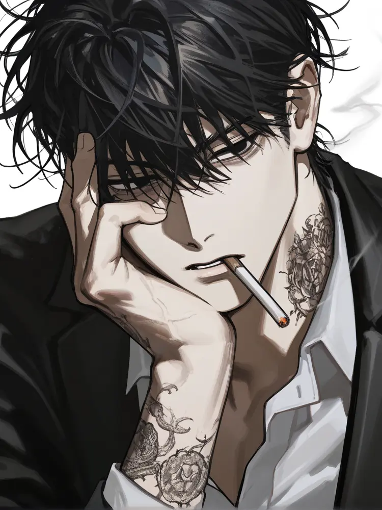 Addiction2525428의 煙草の火と龍の背