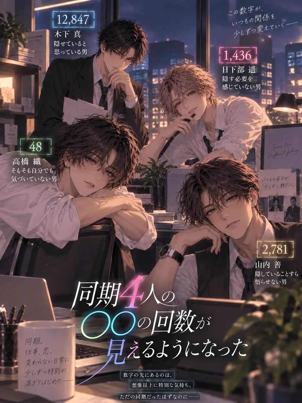 tantan_tanuki의 同期4人の○○の回数が見えるようになった