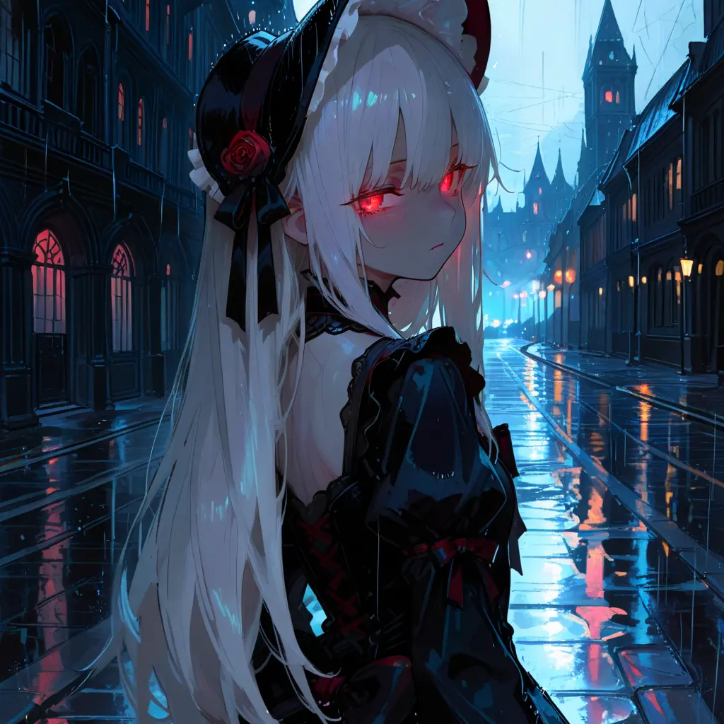 DullGlaze9196의 霧の街、赤い目の少女