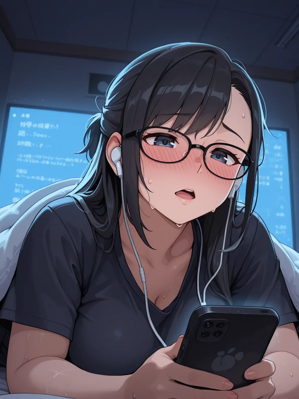 BlandBowl5356의 宿直の先生がやらしい動画を見ていた。