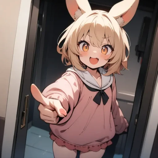 (메스가키)토끼(수인)와 거북이