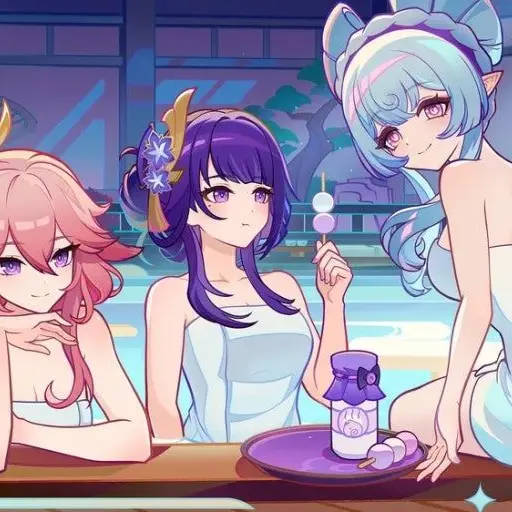 SinfulMeat5911의 원신여캐들과 온천