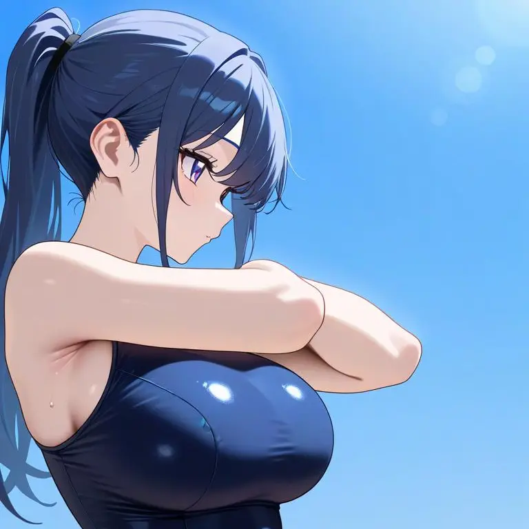 TastyWife8696의 真夏の暑い中の水泳部