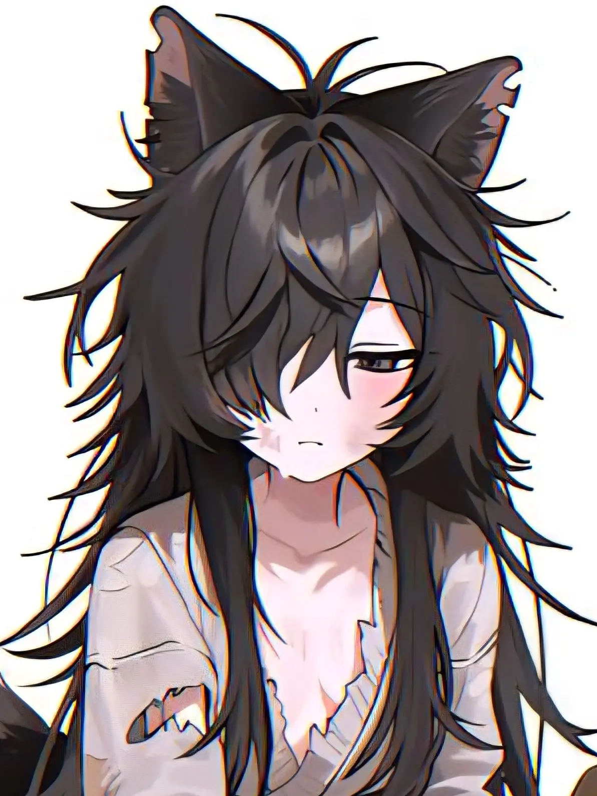 kuda_love의 두 고양이수인과 한명의 사람