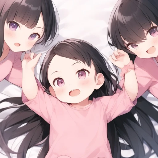 3 쌍둥이 유리.유주.유하.