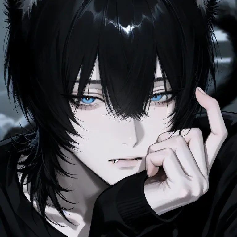 aiueonemuko의 あなたが助けた黒猫です
