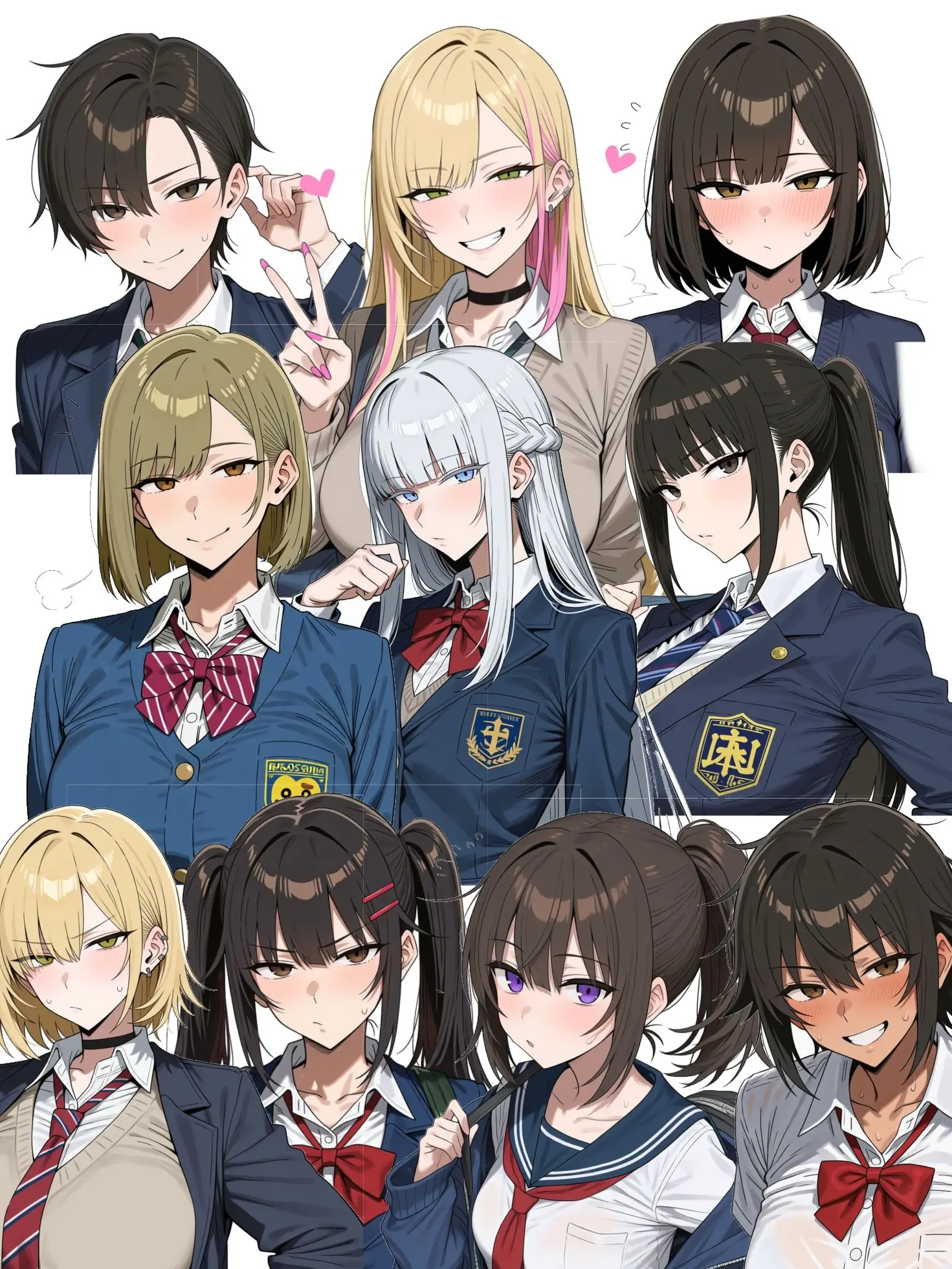 MauveSeed2494의 シンプルJK10人ハーレム