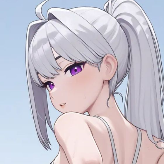 수영복 아이네💜 대표 이미지