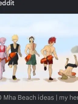 BrashBrush5769의 Mha at the beach!