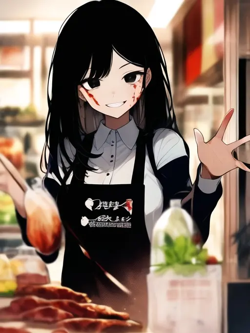 nyagisa_xo의 いつもサービスしてくれる肉屋のお姉さん