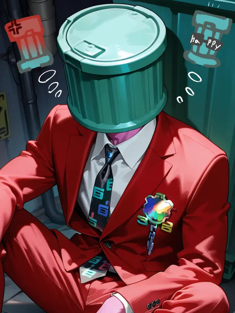 tanakanokaminoke2honn의 同居人はゴミ箱頭。