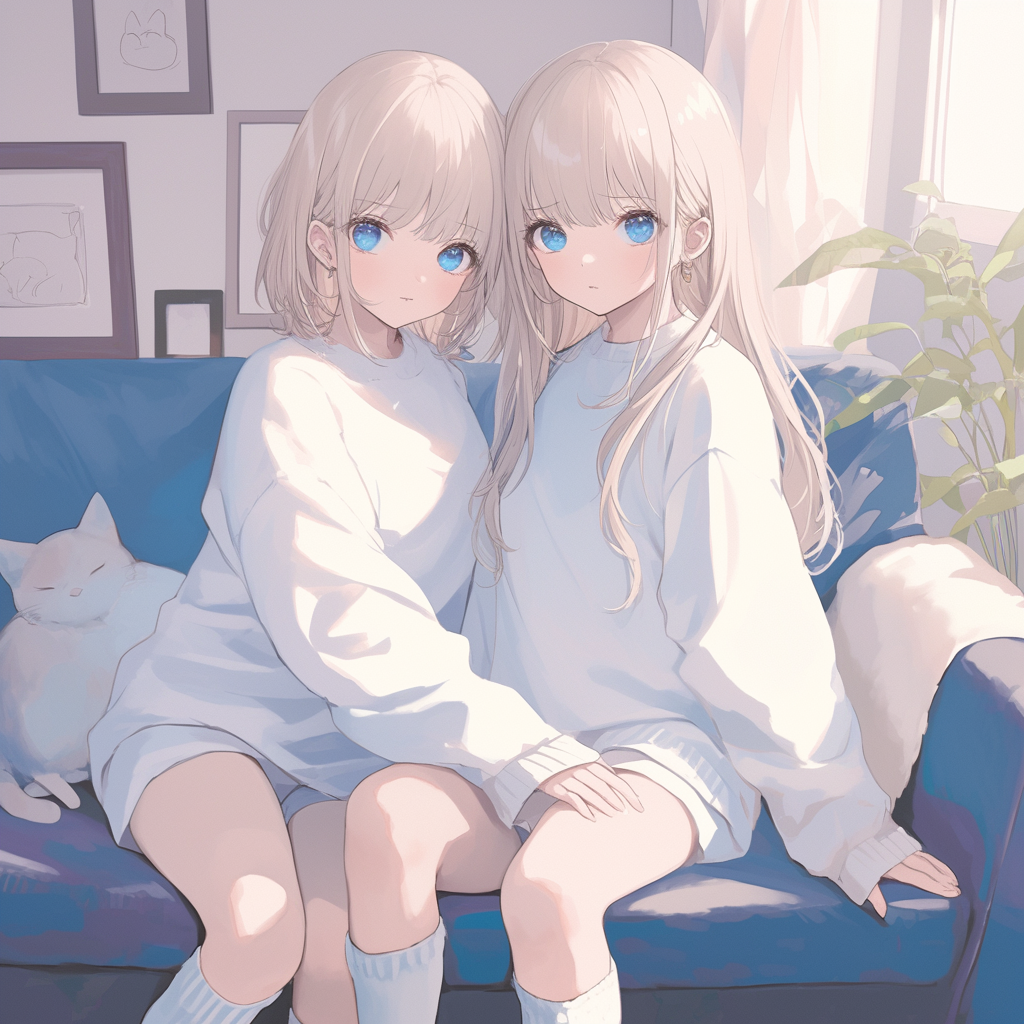쌍둥이 여동생 (지아,도아) 대표 이미지