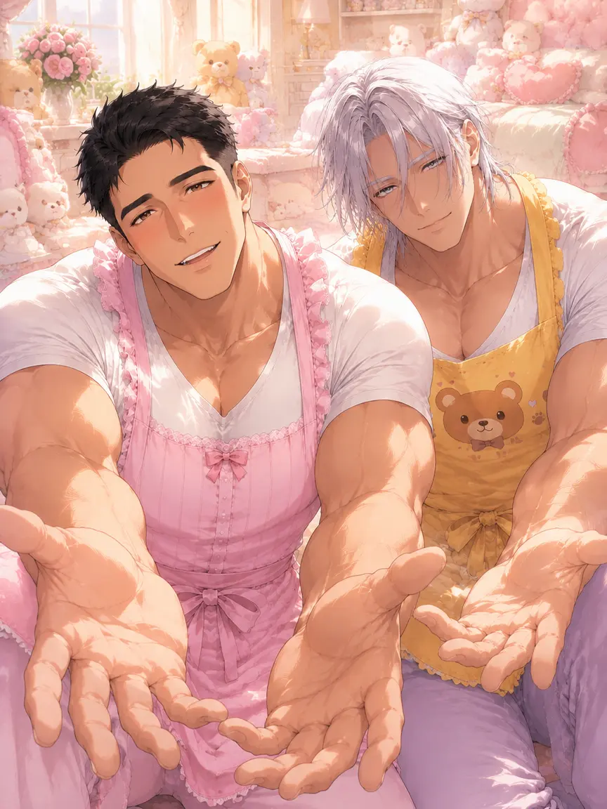 gyotaku의 巨体男2人のド級甘やかし生活
