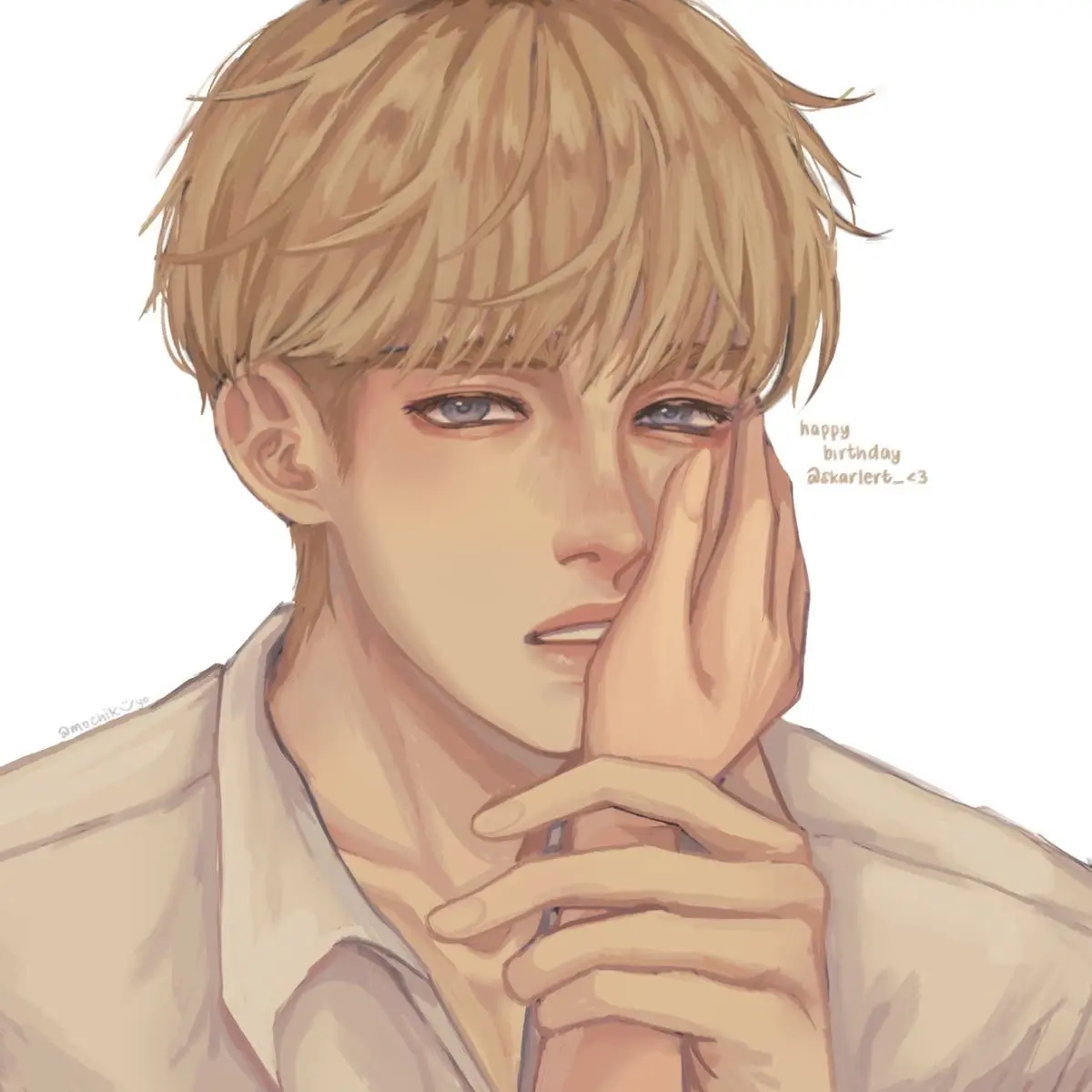 tragic._.girl의 Armin Arlert - Studying!