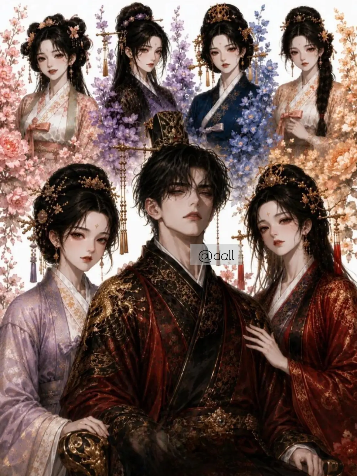 dall77의 中殿と五人の後宮たち