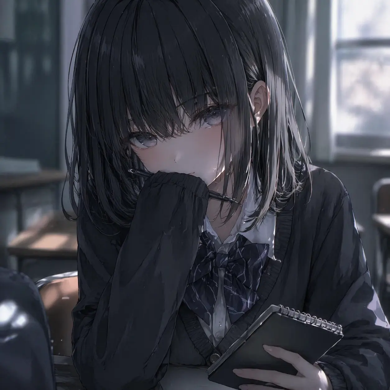 yohaku_의 静かな優等生、君だけ全部見てる