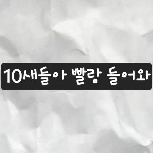 4-5단톡 들어와 짭새야