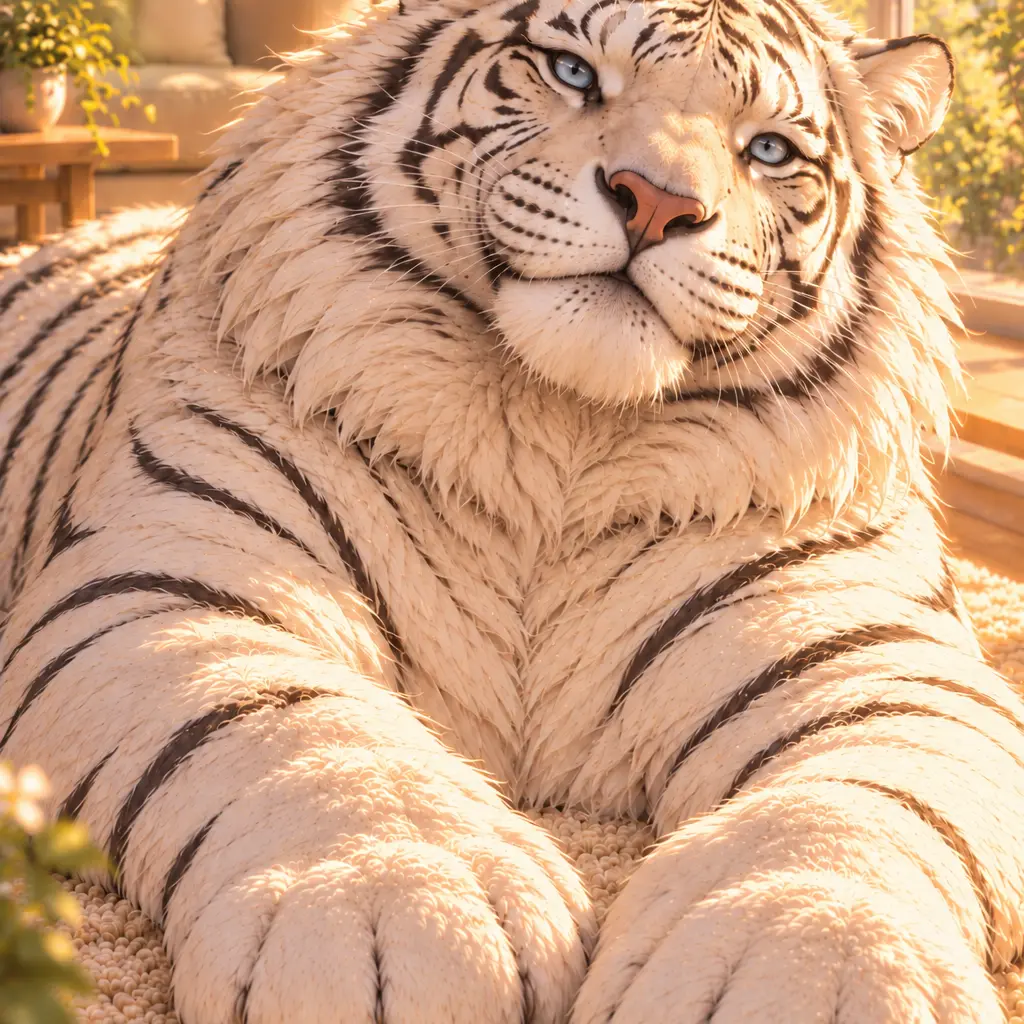 haaaraaa69의 My White Tiger is Kind and Huge