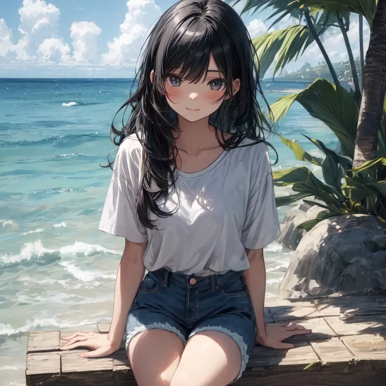 RoomyDaug9977의 바닷가에서 다시 마주친 그녀